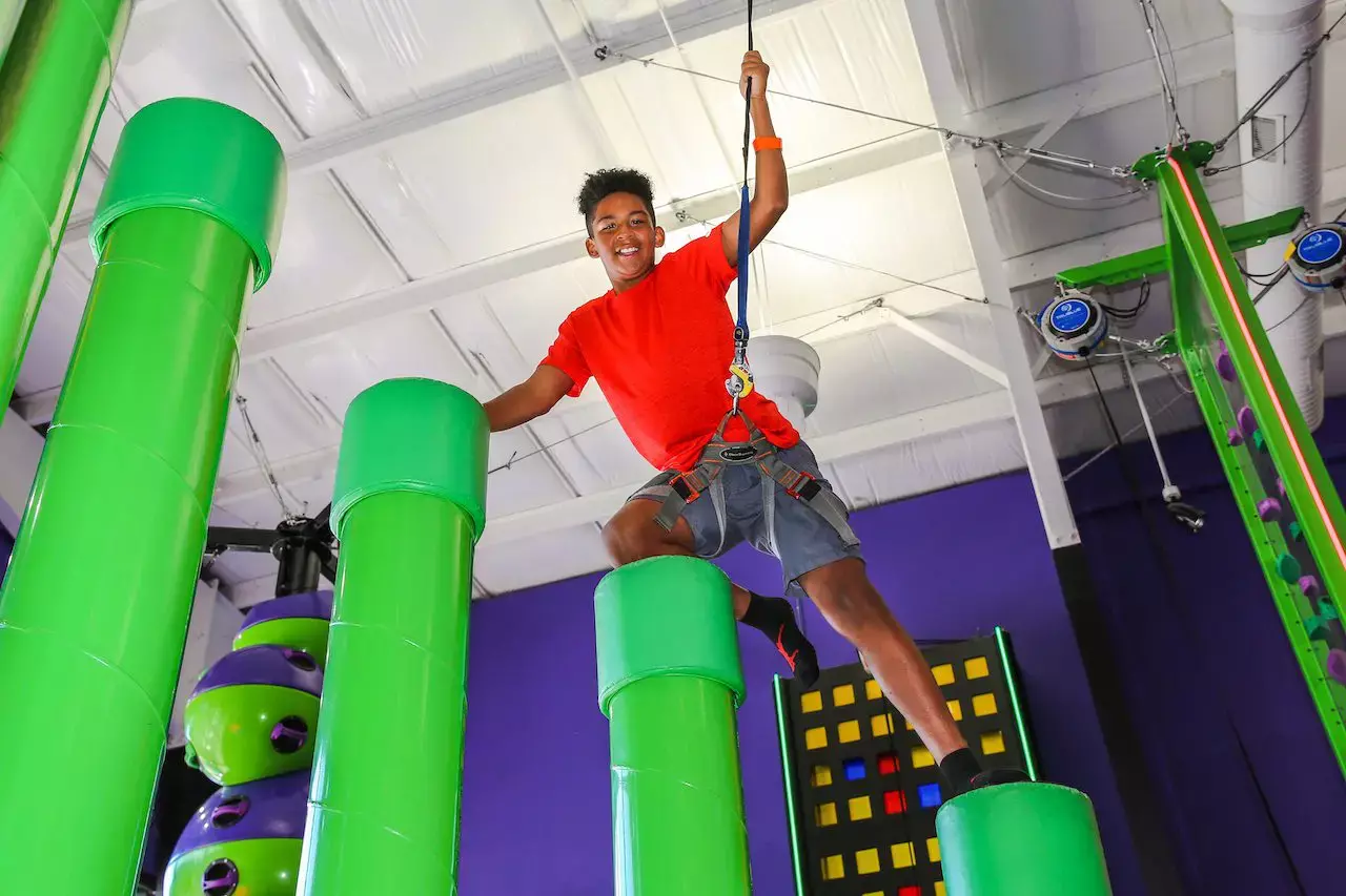 boy climbing Stairway to Heaven