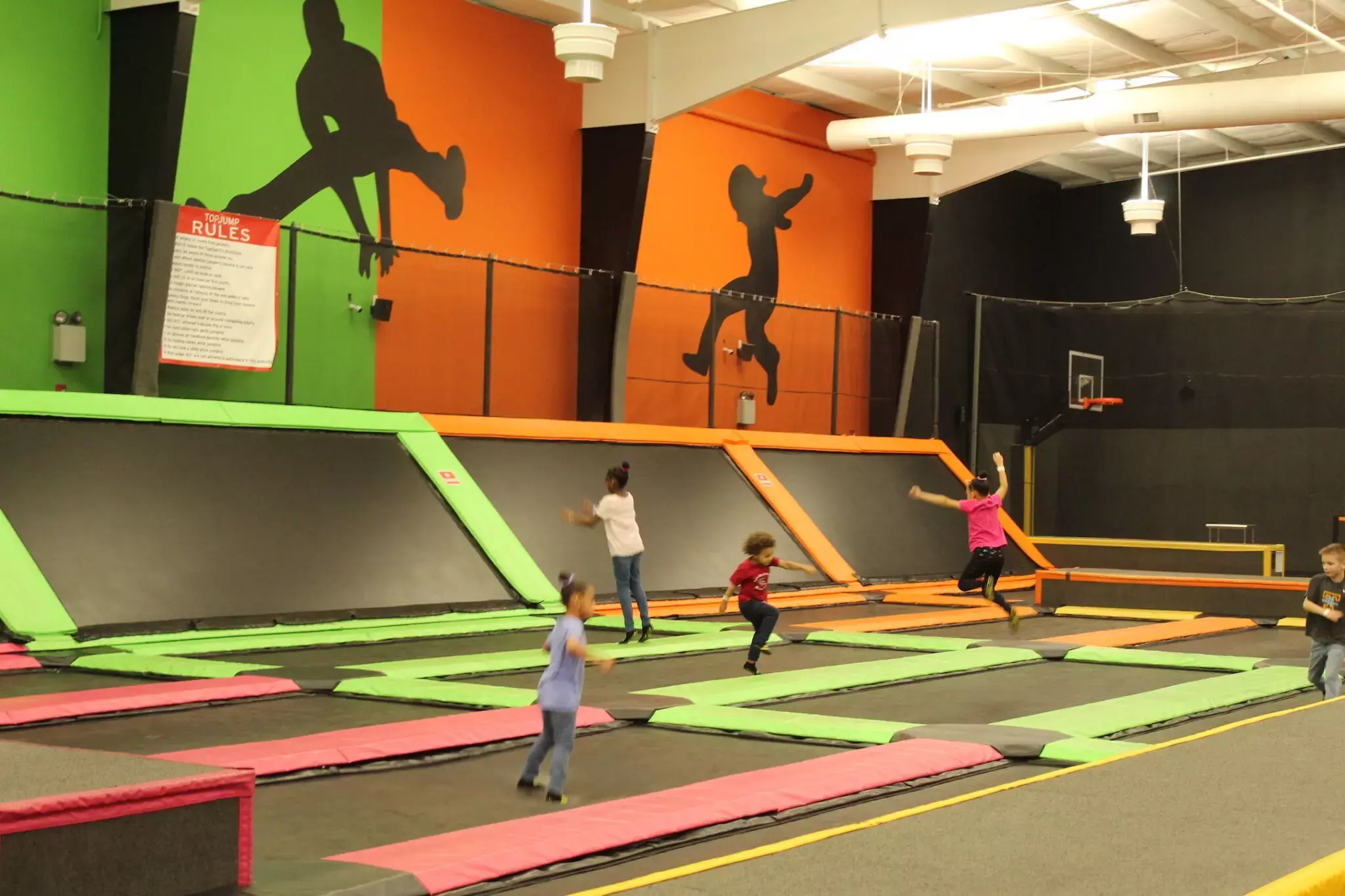 trampolines at TopJump